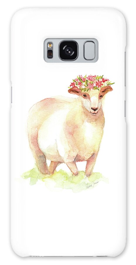 Sheep Galaxy Case featuring the painting Jackie by Stephie Jones
