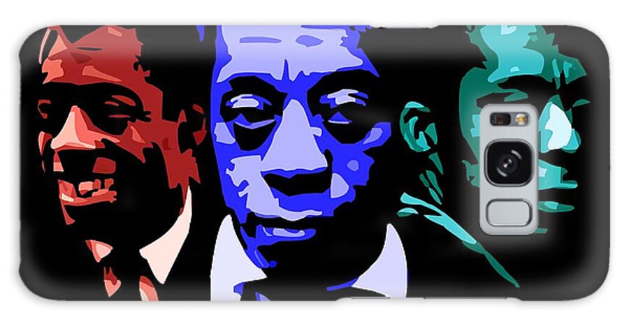 Portraits Galaxy Case featuring the digital art James Baldwin by Walter Neal