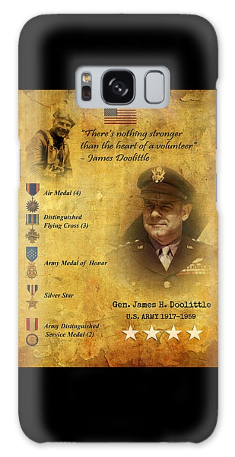 James Doolittle Galaxy Case featuring the digital art James Doolittle Tribute by John Wills