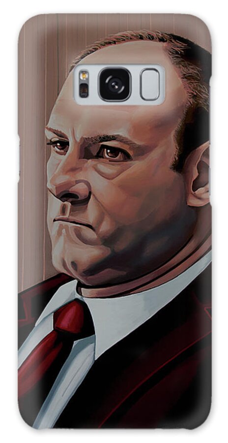 The Sopranos Galaxy Case featuring the painting James Gandolfini Painting by Paul Meijering