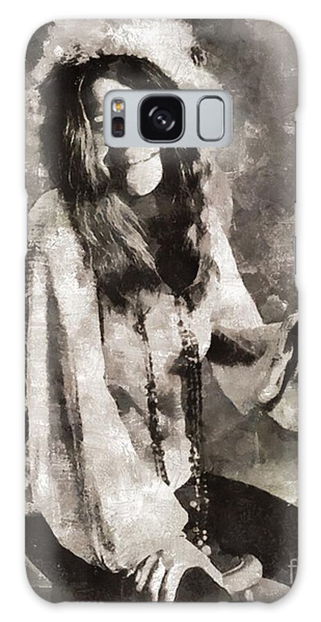  Galaxy Case featuring the painting Janis Joplin, Musician by Esoterica Art Agency