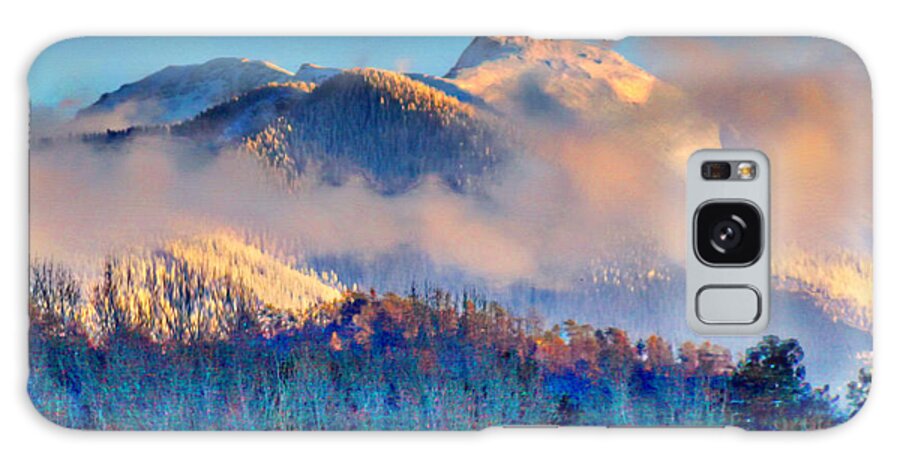 Mountains Galaxy S8 Case featuring the digital art January Evening Truchas Peak by Anastasia Savage Ealy