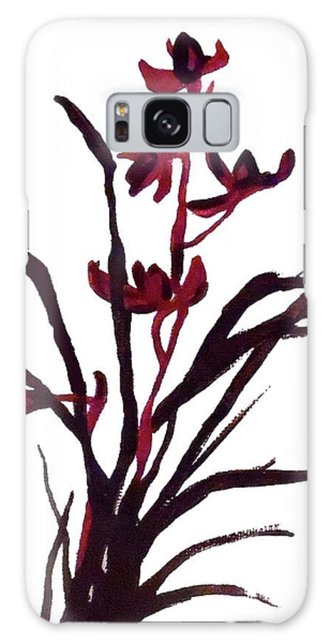 Oriental Flowers Galaxy Case featuring the painting Japanese Spring by Jilian Cramb - AMothersFineArt