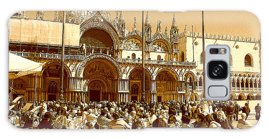 Venice Galaxy Case featuring the photograph Jazz in Piazza San Marco by Ramona Matei