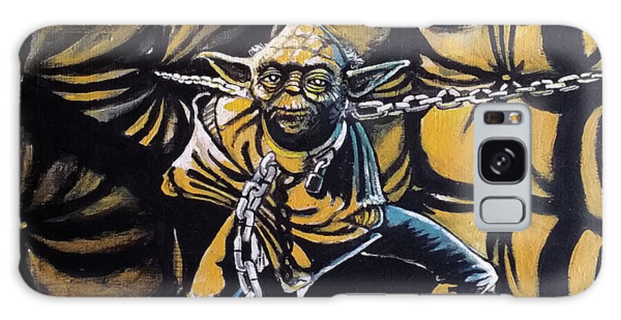 Star Wars Galaxy S8 Case featuring the painting Jedi Master - Mind of Peace by Tom Carlton