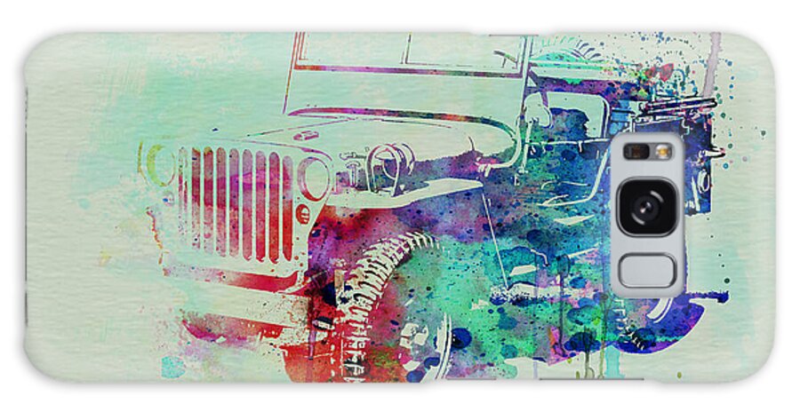 Willis Galaxy Case featuring the painting Jeep Willis by Naxart Studio