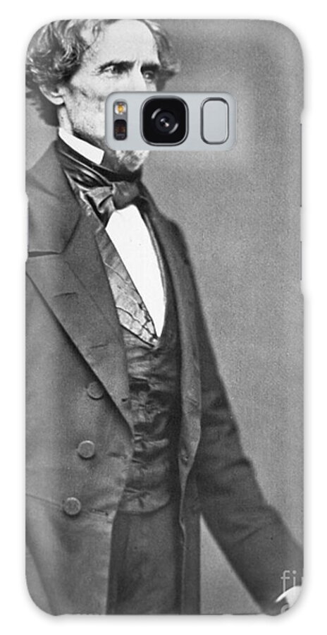 Jefferson Davis (1808-89) (b/w Photo) By American Photographer (19th Century) Galaxy Case featuring the photograph Jefferson Davis by American Photographer