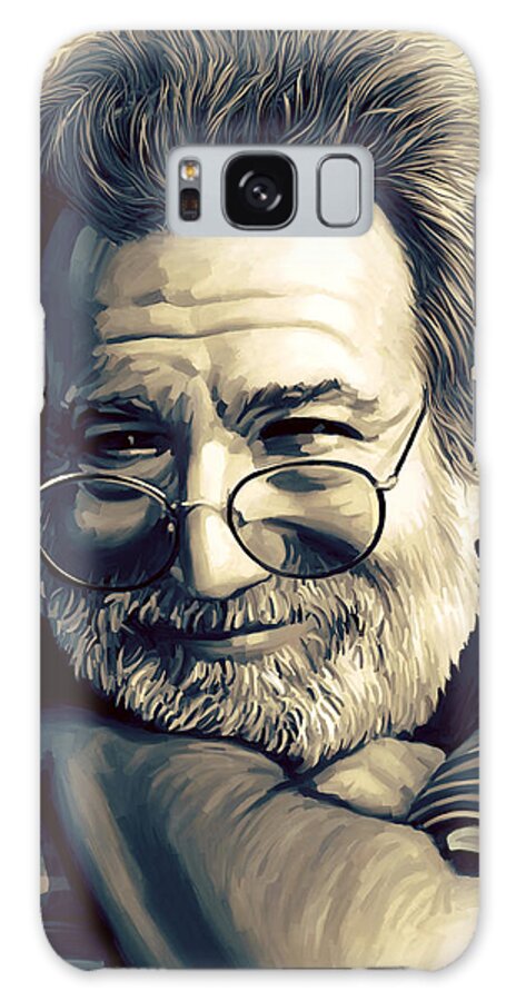 Jerry Garcia Paintings Galaxy Case featuring the painting Jerry Garcia Artwork by Sheraz A
