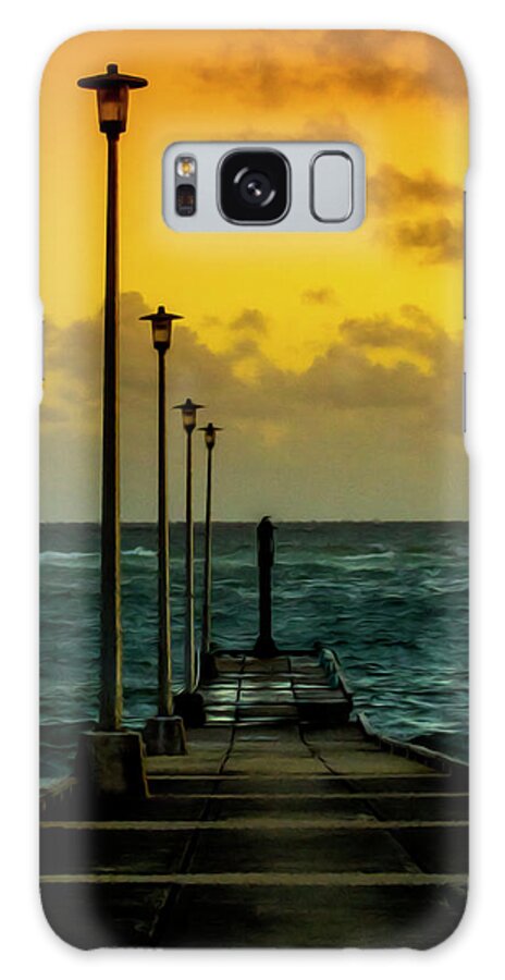 Jetty Galaxy Case featuring the photograph Jetty at sunrise by Stuart Manning