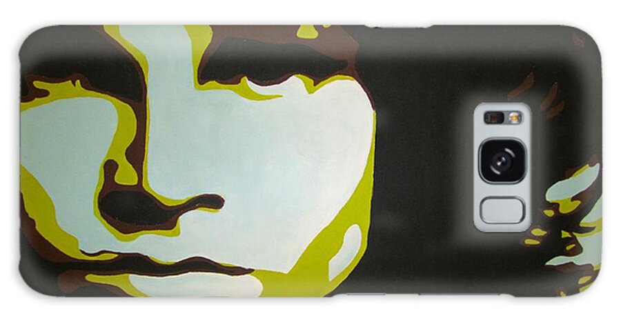 Jim Morisson Paintings Galaxy Case featuring the painting Jim Morrison by Ashley Lane