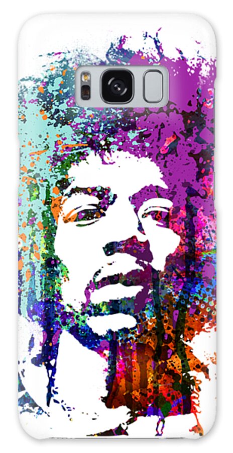 Jimi Galaxy Case featuring the mixed media Jimi Hendrix #1 by Art Popop