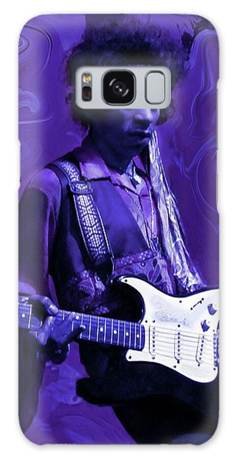 Jimi Hendrix Galaxy Case featuring the photograph Jimi Hendrix Purple Haze by David Dehner