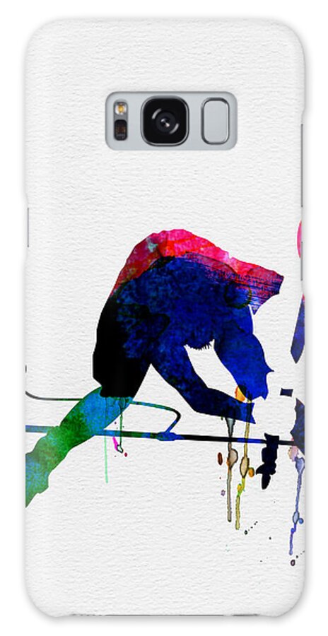 Paul Simonon Galaxy Case featuring the painting Paul Watercolor by Naxart Studio