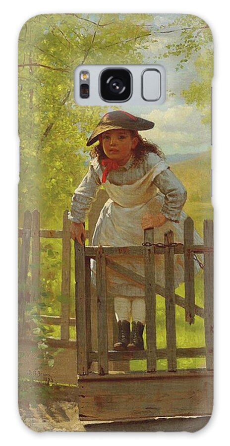 John George Brown Galaxy Case featuring the painting John George Brown The Tomboy 1873 by Movie Poster Prints