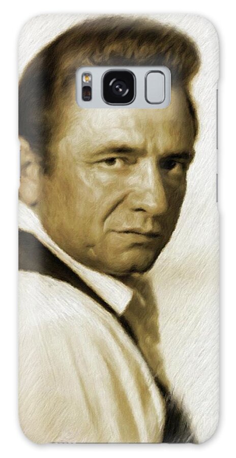 Johnny Galaxy Case featuring the painting Johnny Cash by Esoterica Art Agency