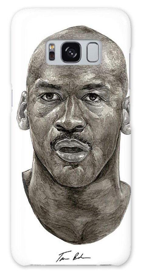 Michael Jordan Galaxy Case featuring the painting Jordan by Tamir Barkan