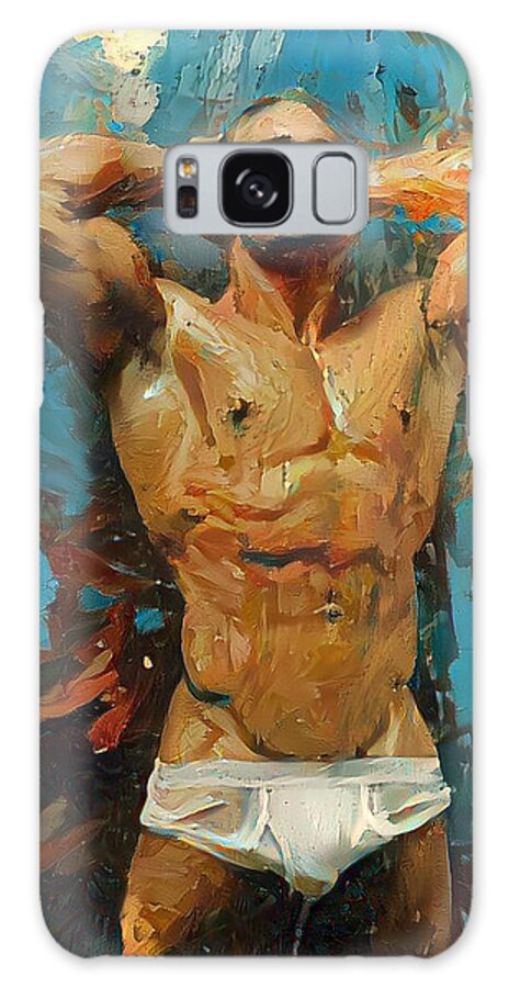 Male Galaxy S8 Case featuring the digital art Jorge by Richard Laeton