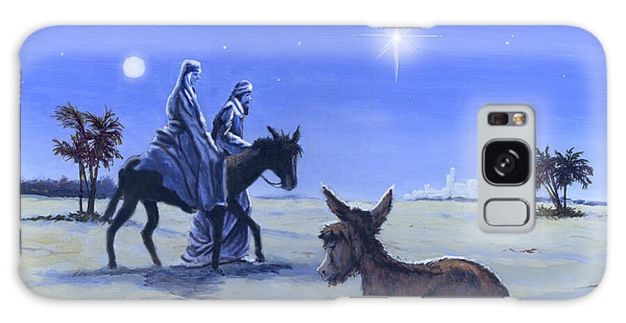 Star Of Wonder Galaxy Case featuring the painting Journey To Bethlehem by Richard De Wolfe