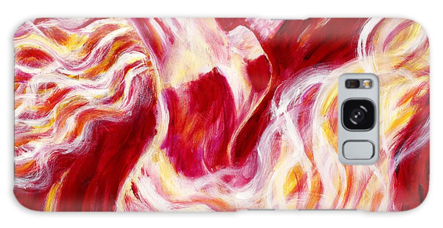 Red Dancer Galaxy Case featuring the painting Jubilation by Anya Heller