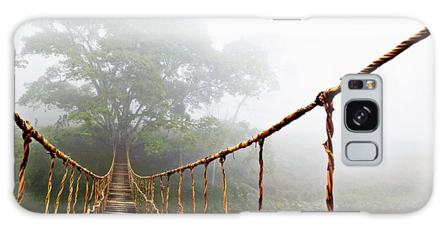 Rope Bridge Galaxy Case featuring the photograph Jungle Journey by Skip Nall