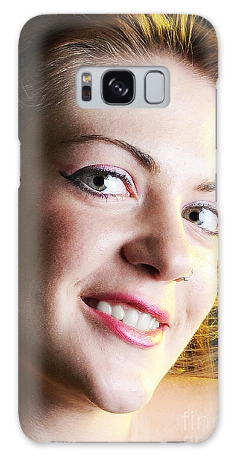 Glamour Photographs Galaxy Case featuring the photograph Just a smile by Robert WK Clark