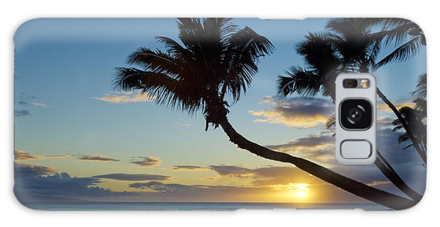 Beach Galaxy Case featuring the photograph Kaanapali Beach Sunset by Greg Vaughn - Printscapes
