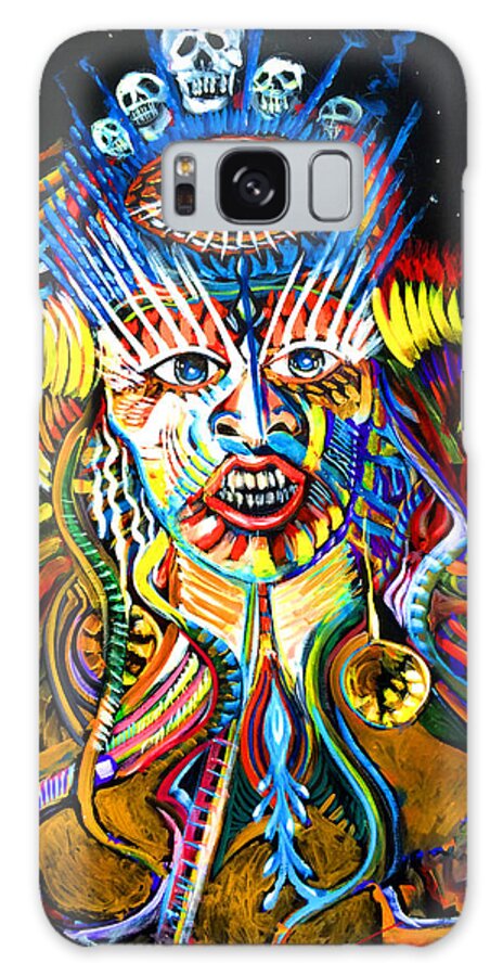Kali Galaxy S8 Case featuring the painting Kali by Amzie Adams