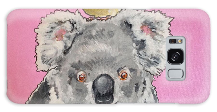 Koala And Spotted Pardolette Galaxy S8 Case featuring the painting Kalman the Koala by Sharon Cromwell