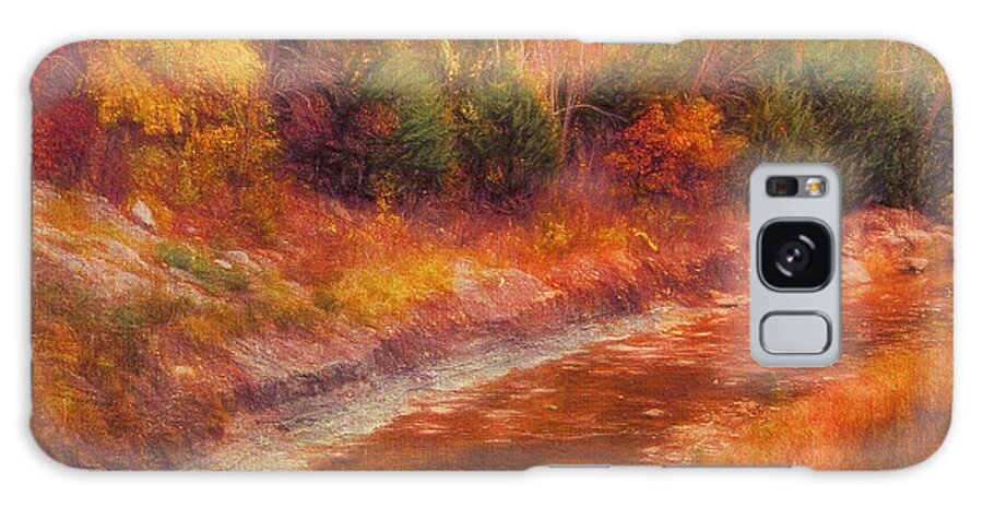 Creek Galaxy Case featuring the photograph Kansas Autumn Creek by Anna Louise
