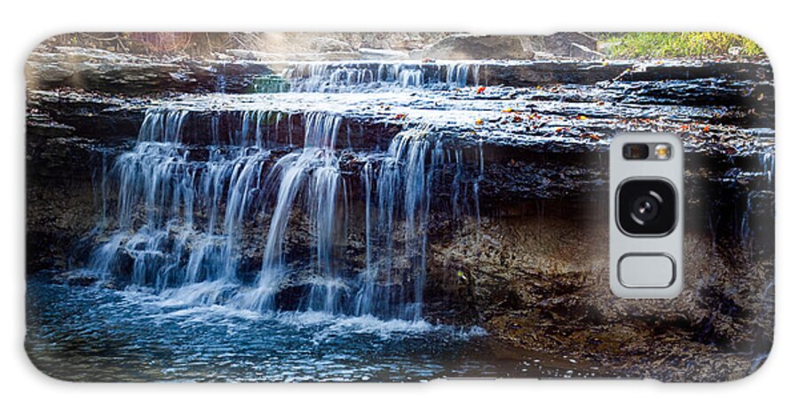 Jay Stockhaus Galaxy Case featuring the photograph Kansas Waterfall by Jay Stockhaus