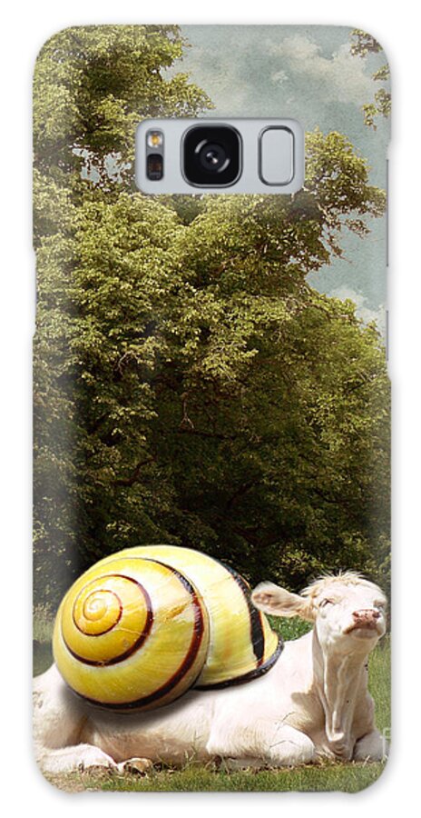 Cow Galaxy Case featuring the digital art Keep calm and relax by Martine Roch