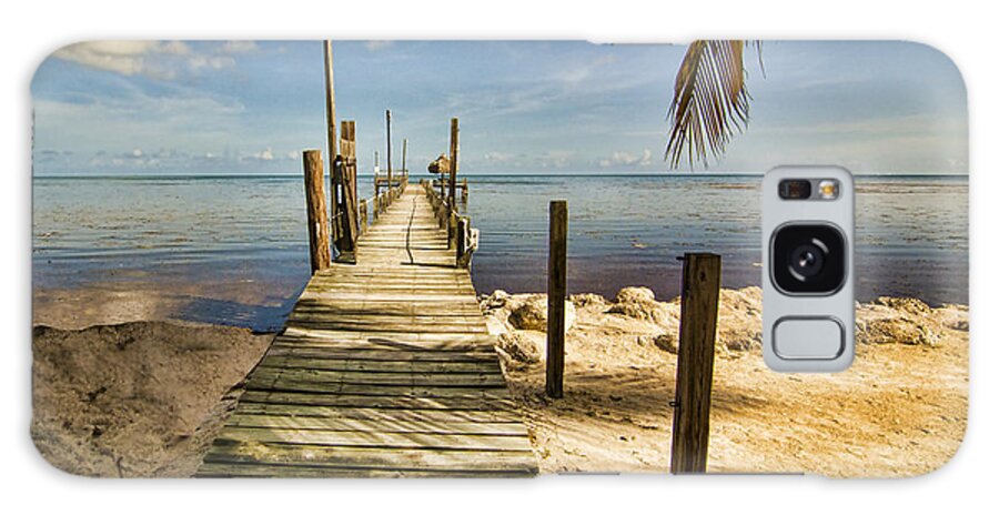 Dock Galaxy Case featuring the photograph Keys Dock by Don Durfee