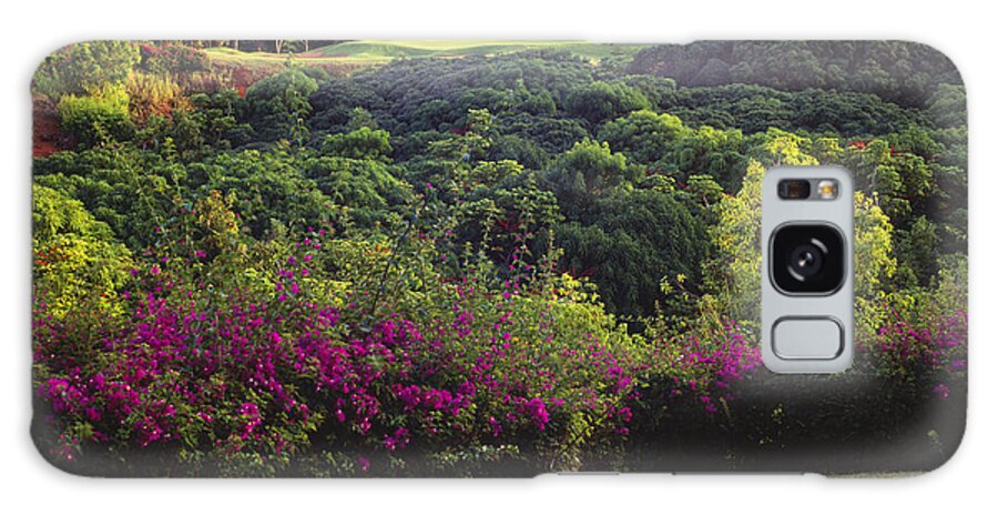 Bright Galaxy Case featuring the photograph Kiele Course, flowers and vegetation by Carl Shaneff - Printscapes