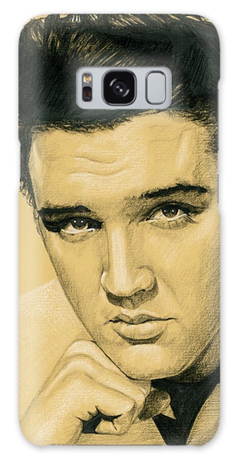 Elvis Galaxy Case featuring the drawing King Creole by Rob De Vries