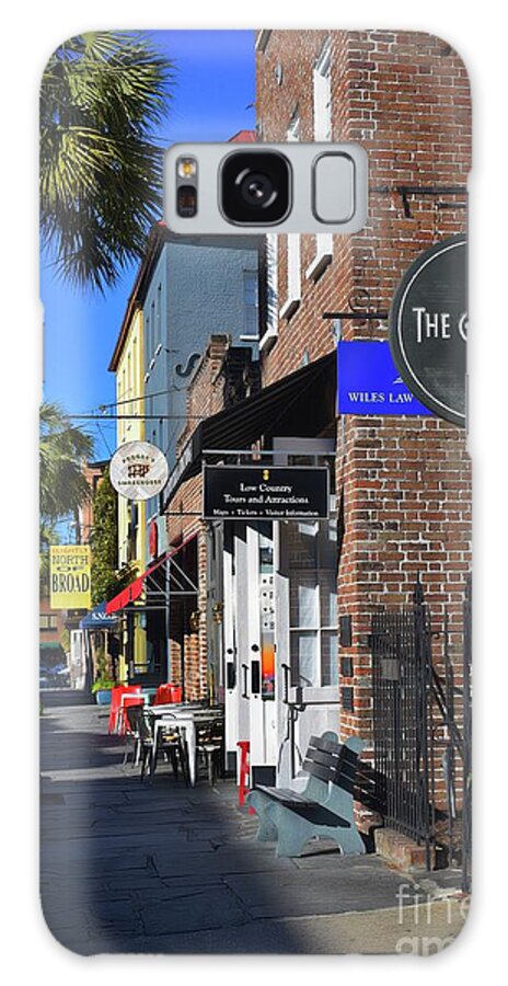 Scenic Tours Galaxy Case featuring the photograph King Street Shopping by Skip Willits