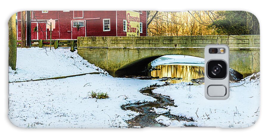 Kirbys Mill Galaxy Case featuring the photograph Kirby's Mill Landscape - Creek by Louis Dallara