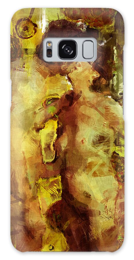 Nudes Galaxy Case featuring the photograph Kiss Me by Kurt Van Wagner