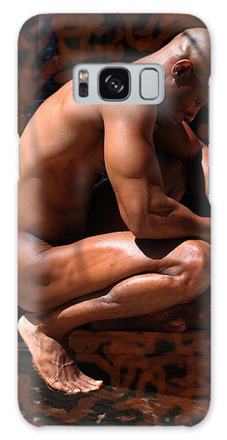 Figure Galaxy Case featuring the photograph Kneeling in the Sun by Robert D McBain