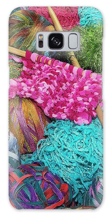 Jigsaw Puzzle Galaxy Case featuring the photograph Knit Shoppe by Carole Gordon