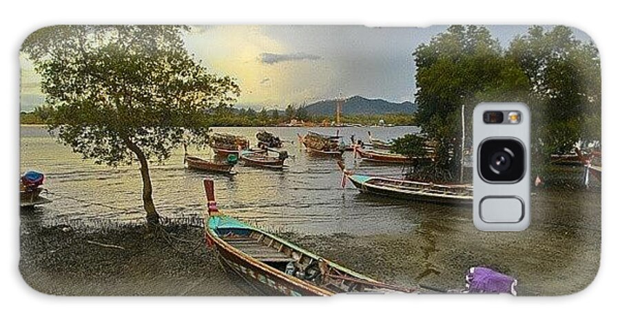 Gcfphotography Galaxy Case featuring the photograph #kohlanta #thailand #boats by Georgia Clare