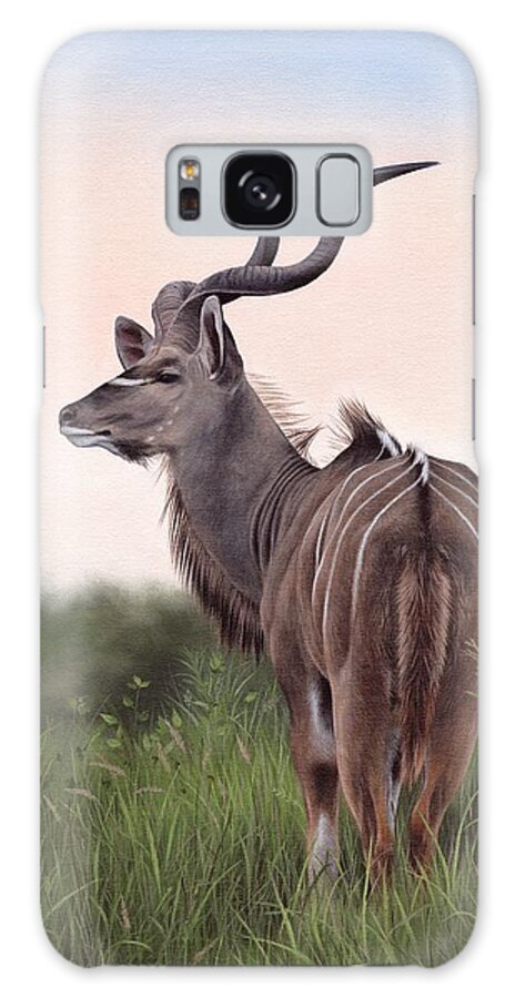 Kudu Galaxy Case featuring the painting Kudu by Rachel Stribbling