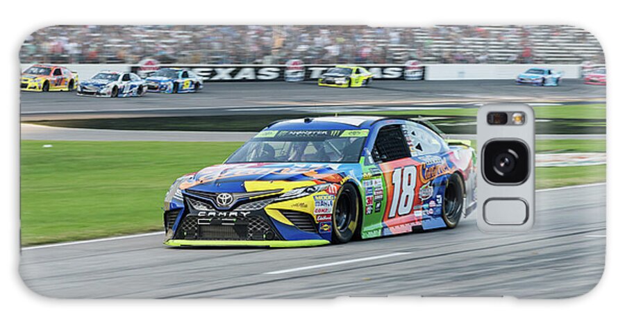 Kyle Busch Galaxy Case featuring the photograph Kyle Busch coming in for a pit stop at Texas Motor Speedway by Paul Quinn