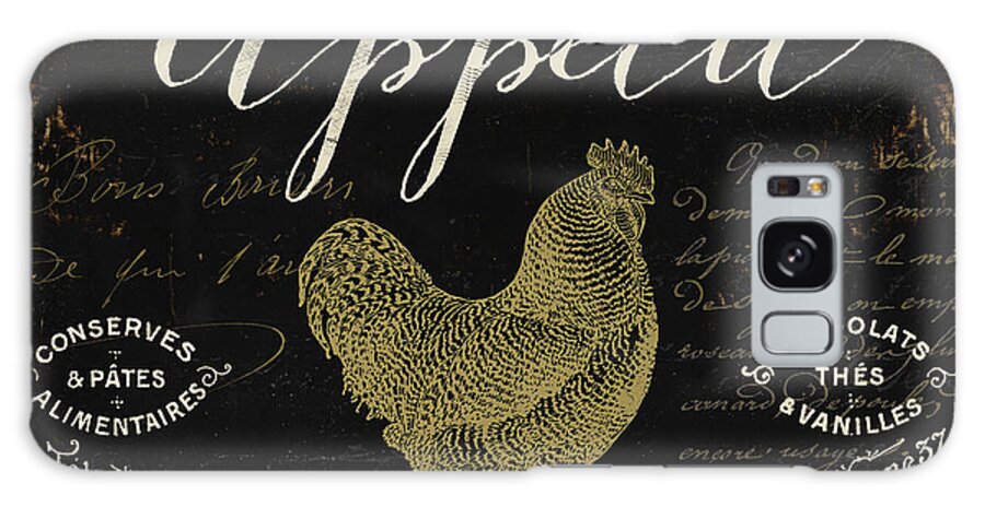 Rooster Galaxy Case featuring the painting La Cuisine V by Mindy Sommers