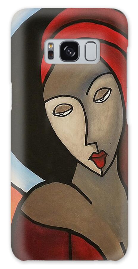 Madonna Galaxy S8 Case featuring the painting La Madonna by Edwin Alverio