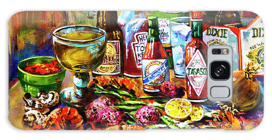 New Orleans Food Galaxy Case featuring the painting La Table de Fruits de Mer by Dianne Parks