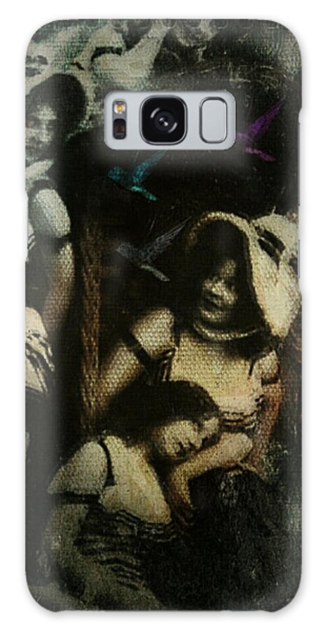 Victoriana Galaxy Case featuring the digital art Ladies Who Lunch by Delight Worthyn