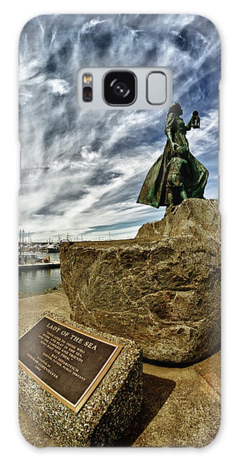 Statue Galaxy S8 Case featuring the photograph Lady of the Sea by Tony Locke