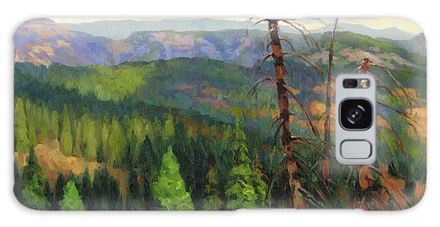 Wilderness Galaxy Case featuring the painting Ladycamp by Steve Henderson