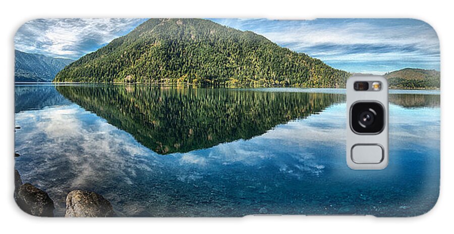 Lake Galaxy Case featuring the photograph Lake Crescent by Dick Pratt