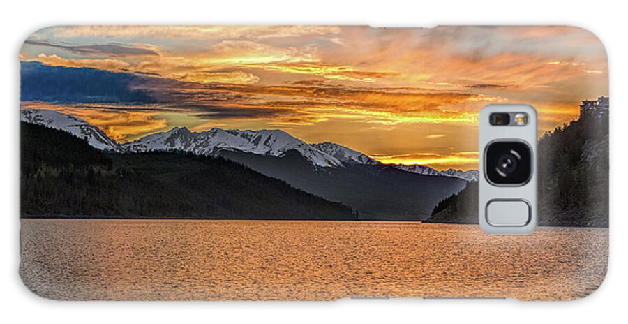 Sunset Galaxy Case featuring the photograph Lake Dillon Sunset by Stephen Johnson